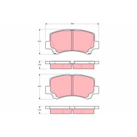Plaquettes De Frein Avant Pour Suzuki Wagon R+ 55810-75F12-000 55810-75F30