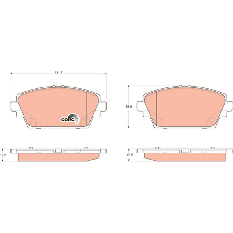 Plaquettes De Frein Avant Pour Nissan Almera Tino Primera Hatchback 41060-4U125