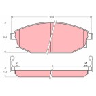 Plaquettes De Frein Avant Pour Toyota Hyundai Mitsubishi 58101-M1A00 58101M1A00