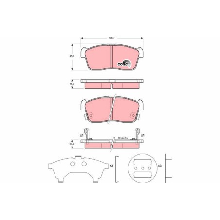 Plaquettes De Frein Avant Pour Nissan Suzuki Daihatsu 41060-4A00B 0449197207000