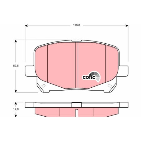 Plaquettes De Frein Avant Pour Toyota Previa II 04465-28410 04465-28460