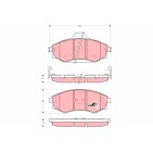 Plaquettes De Frein Avant Pour Hyundai Coupé Elantra Lantra II 58101-2DA20