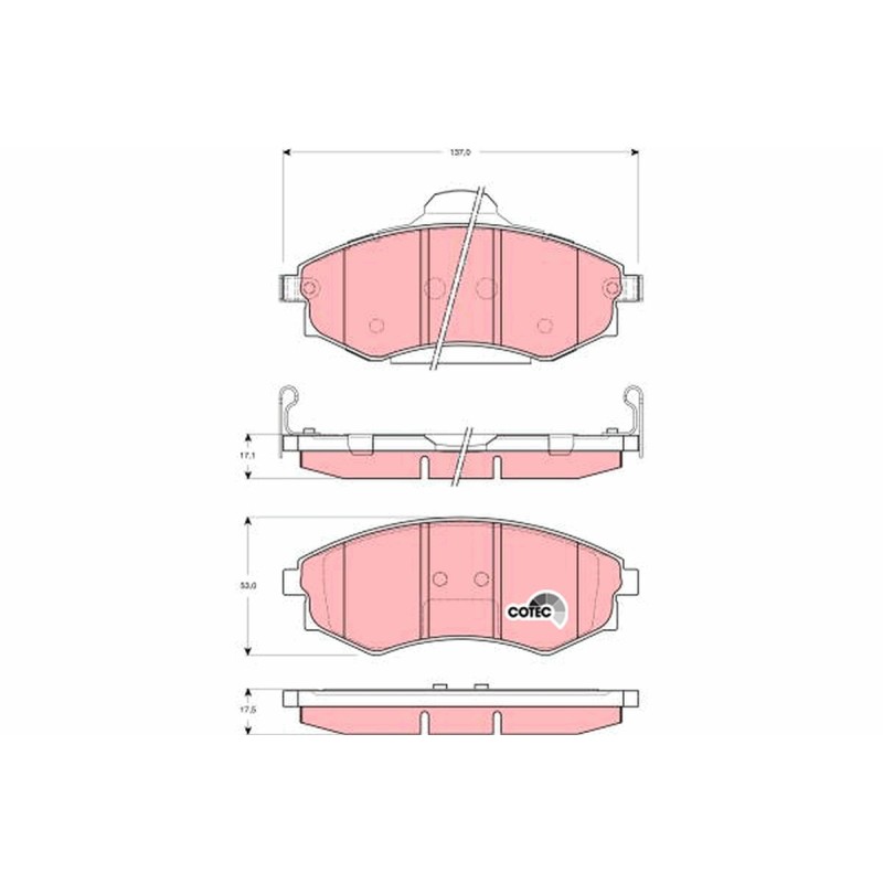 Plaquettes De Frein Avant Pour Hyundai Coupé Elantra Lantra II 58101-2DA20
