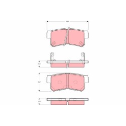Plaquettes De Frein Arrière Pour Hyundai Highway Van Trajet 58302-3AA20