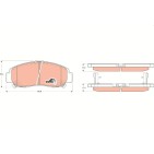 Plaquettes De Frein Avant Pour Acura TL Honda FR-V Odyssey Shuttle Stepwgn