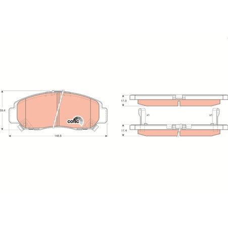 Plaquettes De Frein Avant Pour Acura TL Honda FR-V Odyssey Shuttle Stepwgn
