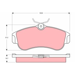 Plaquettes De Frein Avant Pour Nissan Almera II Hatchback Primera 41060-2F027