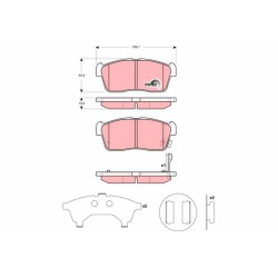 Plaquettes De Frein Avant Pour Suzuki Carry Ignis I Daihatsu Copen Sirion
