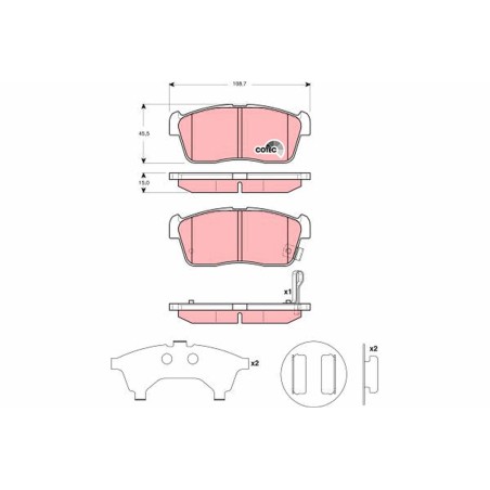 Plaquettes De Frein Avant Pour Suzuki Carry Ignis I Daihatsu Copen Sirion