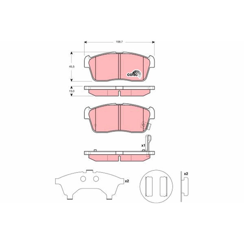 Plaquettes De Frein Avant Pour Suzuki Carry Ignis I Daihatsu Copen Sirion