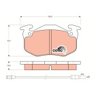 Plaquettes De Frein Avant Pour Renault 5 Clio I Rapid Super Twingo 7701205277