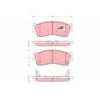 Plaquettes De Frein Avant Pour Kia Carens I Cerato Clarus Elan RIO 58115-FDB00