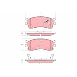 Plaquettes De Frein Avant Pour Kia Carens I Cerato Clarus Elan RIO 58115-FDB00