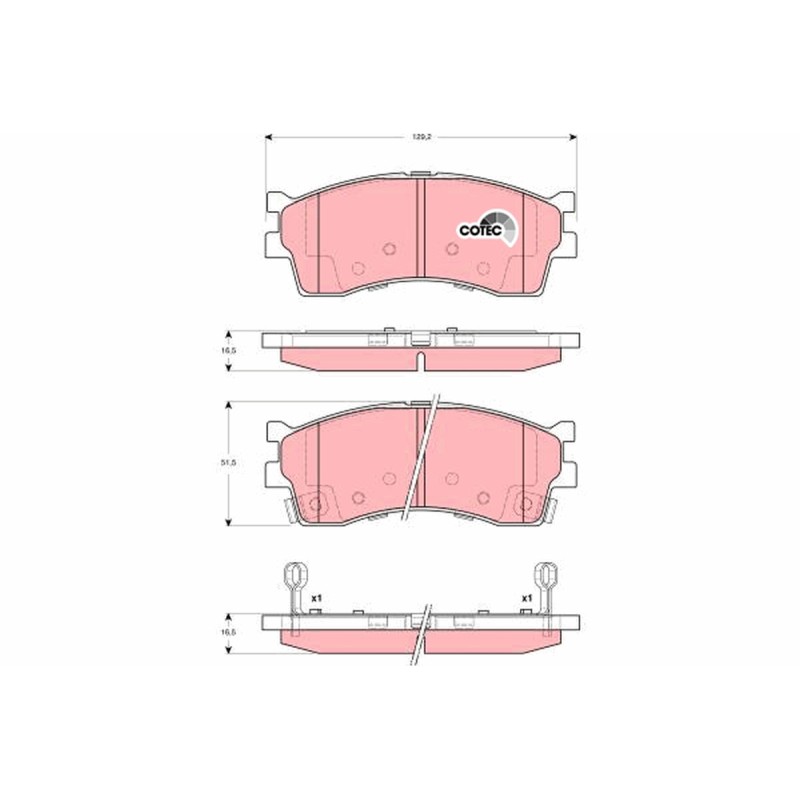 Plaquettes De Frein Avant Pour Kia Carens I Cerato Clarus Elan RIO 58115-FDB00
