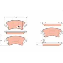 Plaquettes De Frein Avant Pour Toyota Corolla 04465-02061 04465-02130
