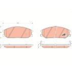 Plaquettes De Frein Avant Pour Nissan Acura Daewoo Hyundai H-1 Cargo 41060-MB225