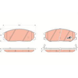 Plaquettes De Frein Avant Pour Nissan Acura Daewoo Hyundai H-1 Cargo 41060-MB225