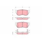 Plaquettes De Frein Arrière Pour Hyundai Getz Grandeur Matrix 58302-26A00