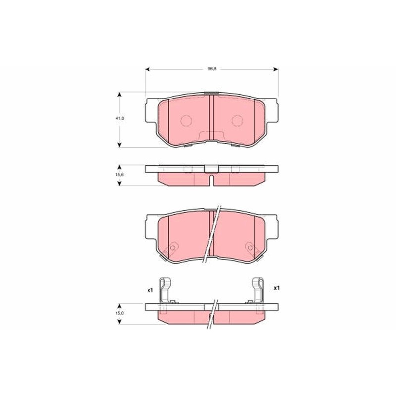 Plaquettes De Frein Arrière Pour Hyundai Getz Grandeur Matrix 58302-26A00