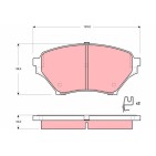Plaquettes De Frein Avant Pour Mazda MX-5 II N0Y73328Z N0Y93323Z