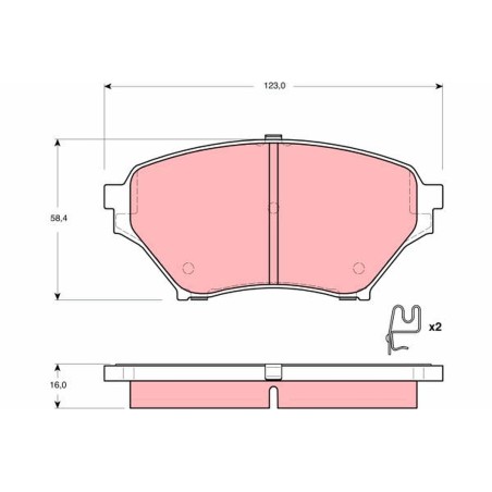 Plaquettes De Frein Avant Pour Mazda MX-5 II N0Y73328Z N0Y93323Z