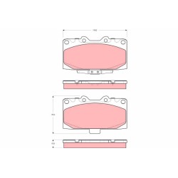 Plaquettes De Frein Avant Pour Nissan 300 ZX Subaru Forester Impreza