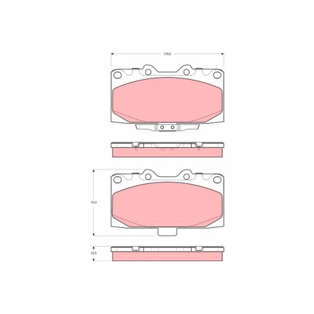 Plaquettes De Frein Avant Pour Nissan 300 ZX Subaru Forester Impreza