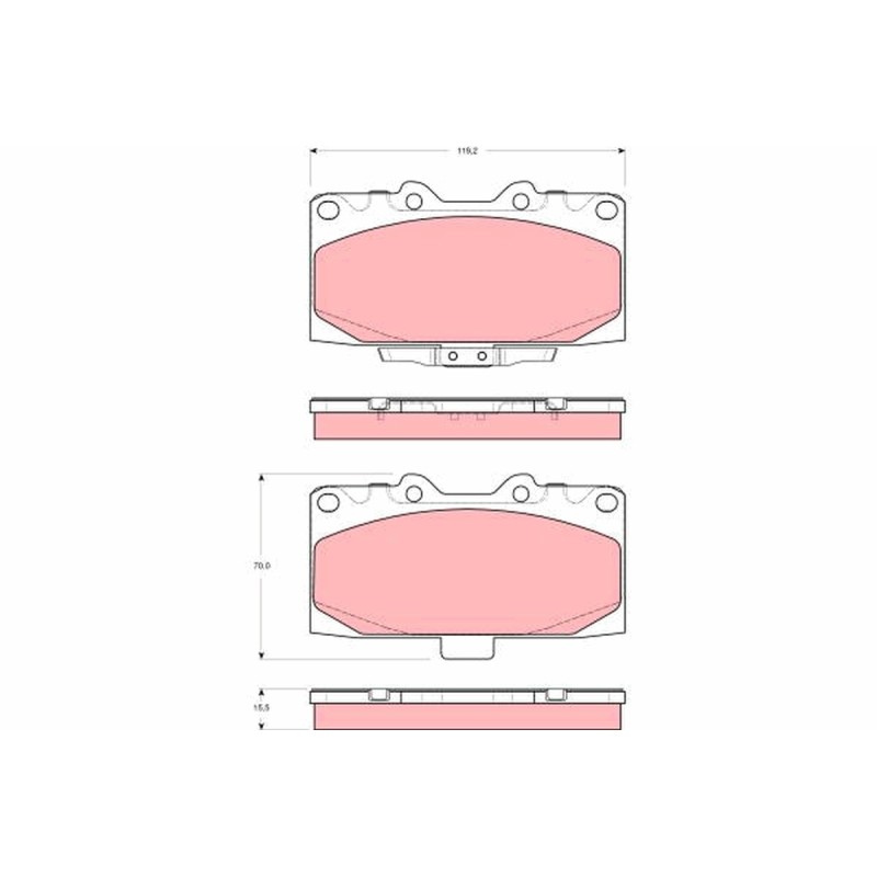 Plaquettes De Frein Avant Pour Nissan 300 ZX Subaru Forester Impreza