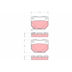 Plaquettes De Frein Arrière Pour Subaru Impreza 26696FA000 26696FA020