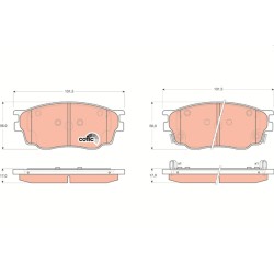 Plaquettes De Frein Avant Pour Mazda 6 Hatchback 323 F VI S 626 V GJYA3323ZD