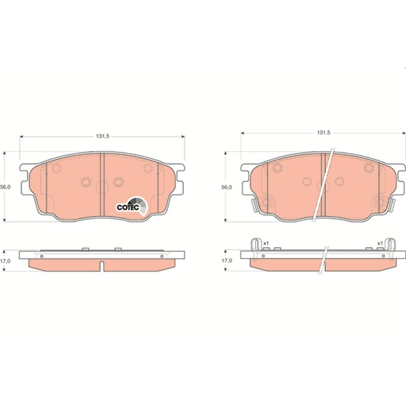 Plaquettes De Frein Avant Pour Mazda 6 Hatchback 323 F VI S 626 V GJYA3323ZD