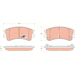 Plaquettes De Frein Avant Pour Mazda 6 Hatchback Station Wagon GJYE3323ZB