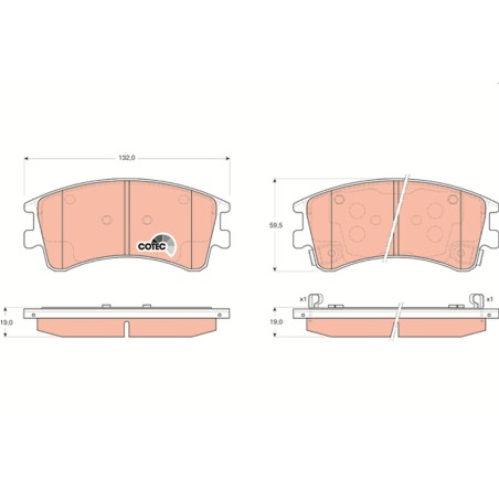 Plaquettes De Frein Avant Pour Mazda 6 Hatchback Station Wagon GJYE3323ZB