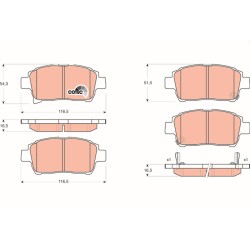 Plaquettes De Frein Avant Pour Toyota BB I Corolla IQ Prius Probox/Succeed Yaris