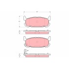 Plaquettes De Frein Arrière Pour Mazda MX-5 II N0Y12648Z N0Y72648Z N0Y72648ZC