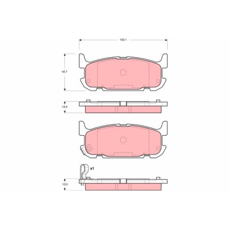 Plaquettes De Frein Arrière Pour Mazda MX-5 II N0Y12648Z N0Y72648Z N0Y72648ZC