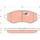 Plaquettes De Frein Avant Pour Chevrolet Aveo/Kalos Daewoo Kalos 96534653