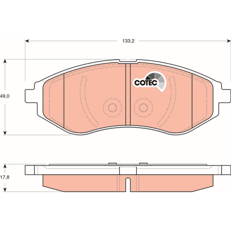 Plaquettes De Frein Avant Pour Chevrolet Aveo/Kalos Daewoo Kalos 96534653