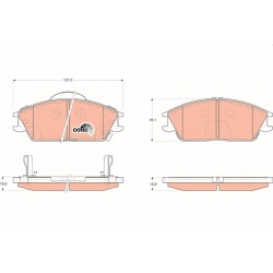 Plaquettes De Frein Avant Pour Hyundai Accent II Getz Lantra 58101-1CA00