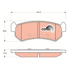 Plaquettes De Frein Arrière Pour Chevrolet Aveo/Kalos Lacetti Nubira Optra