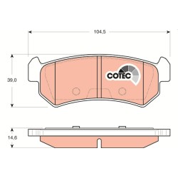 Plaquettes De Frein Arrière Pour Chevrolet Aveo/Kalos Lacetti Nubira Optra