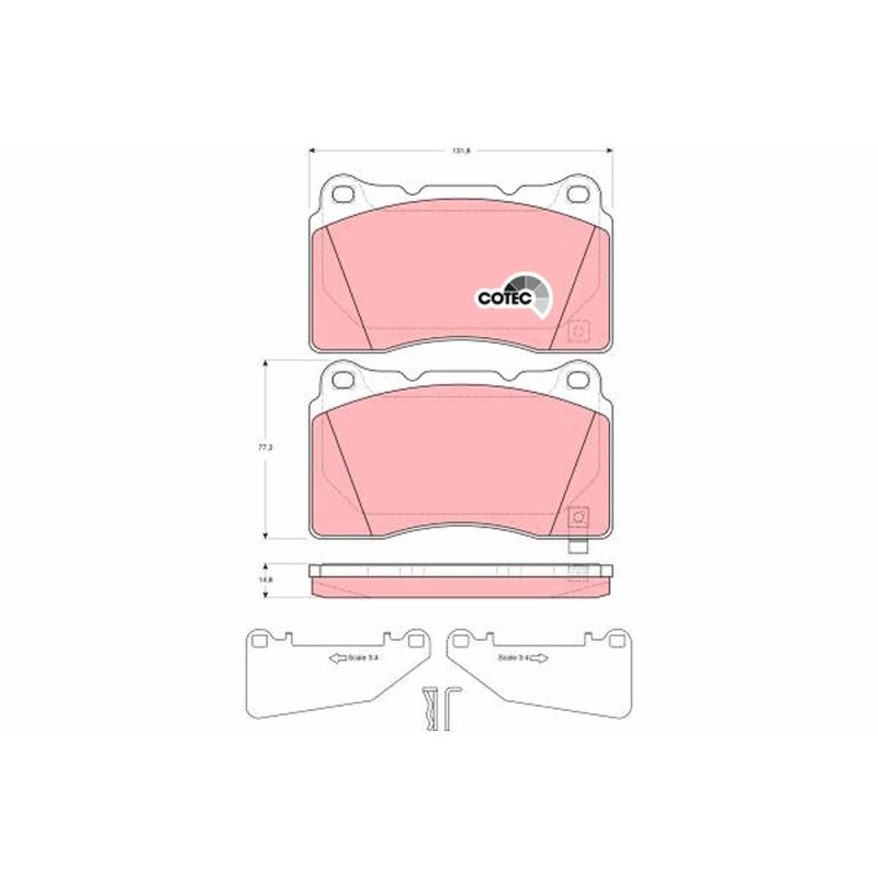 Plaquettes De Frein Avant Pour Opel Cadillac Mitsubishi Saab 13329562 4605A572