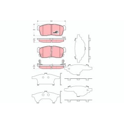 Plaquettes De Frein Avant Pour Suzuki Daihatsu Subaru 55810M68K00 00491-97217