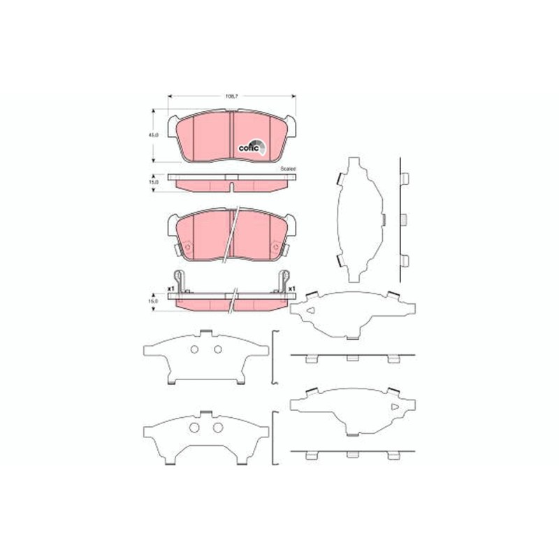 Plaquettes De Frein Avant Pour Suzuki Daihatsu Subaru 55810M68K00 00491-97217