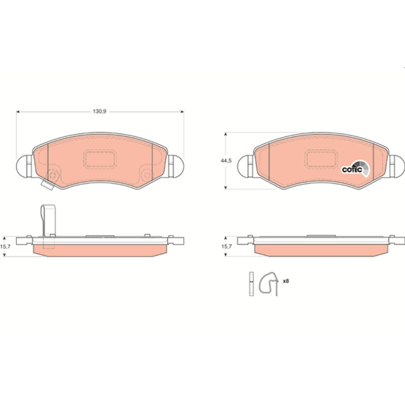 Plaquettes De Frein Avant Pour Suzuki Ignis II Wagon R R+ Subaru Justy III