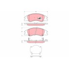 Plaquettes De Frein Avant Pour Kia Cerato 58101-2FA10 58101-2FA20