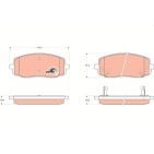 Plaquettes De Frein Avant Pour Hyundai i10 Kia Picanto 58101-0XA01 58101-07A10