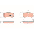Plaquettes De Frein Arrière Pour Hyundai i10 Kia Picanto 58302-0XA00