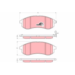 Plaquettes De Frein Avant Pour Mitsubishi L200 MN102622 MR977365