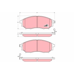 Plaquettes De Frein Avant Pour Renault Nissan Infiniti EX 410600023R 41060-0V790